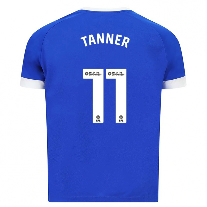 Danxen Homme Maillot Ollie Tanner #11 Bleu Blanc Tenues Domicile 2025/26 T-Shirt