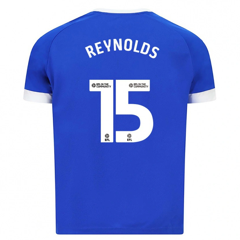 Danxen Homme Maillot Oliver Reynolds #15 Bleu Blanc Tenues Domicile 2025/26 T-Shirt