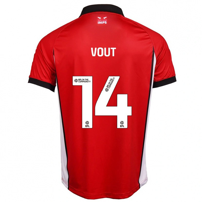 Danxen Homme Maillot Leo Vout #14 Rouge Blanc Tenues Domicile 2025/26 T-Shirt