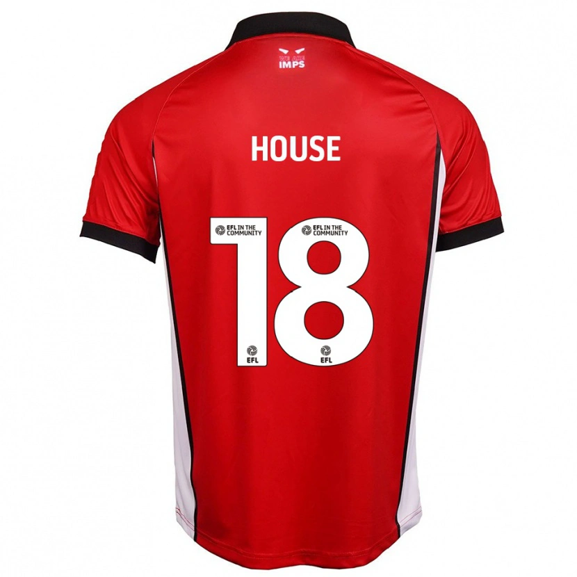 Danxen Homme Maillot Ben House #18 Rouge Blanc Tenues Domicile 2025/26 T-Shirt