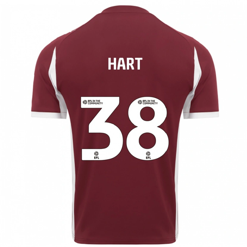 Danxen Homme Maillot Jamari Hart #38 Bordeaux Blanc Tenues Domicile 2025/26 T-Shirt