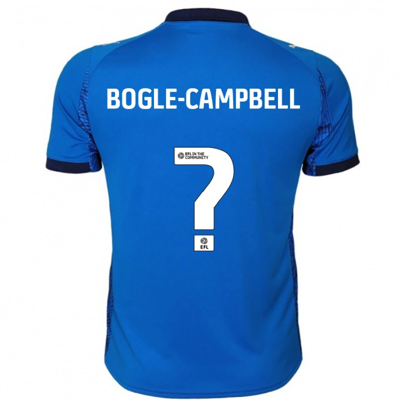 Danxen Homme Maillot Ma'kel Bogle-Campbell #0 Bleu Blanc Tenues Domicile 2025/26 T-Shirt