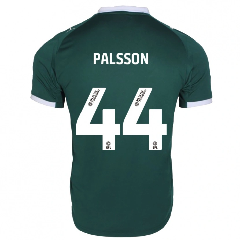 Danxen Homme Maillot Victor Pálsson #44 Vert Blanc Tenues Domicile 2025/26 T-Shirt