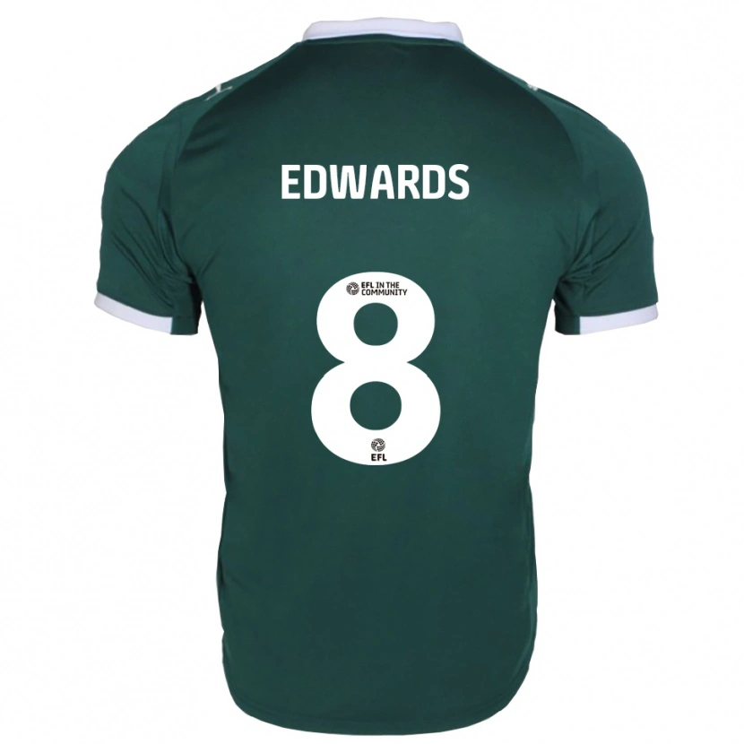 Danxen Homme Maillot Joe Edwards #8 Vert Blanc Tenues Domicile 2025/26 T-Shirt