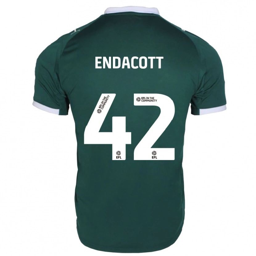 Danxen Homme Maillot Jack Endacott #42 Vert Blanc Tenues Domicile 2025/26 T-Shirt