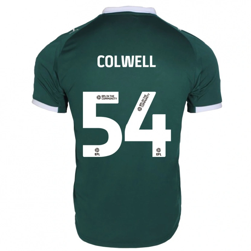 Danxen Homme Maillot Lewis Colwell #54 Vert Blanc Tenues Domicile 2025/26 T-Shirt