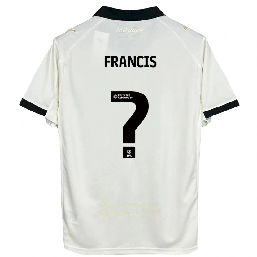 Danxen Homme Maillot Louis Francis #0 Blanc Cassé Noir Tenues Domicile 2025/26 T-Shirt