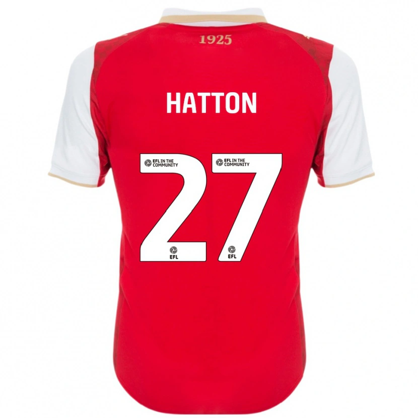 Danxen Homme Maillot Ben Hatton #27 Rouge Blanc Tenues Domicile 2025/26 T-Shirt