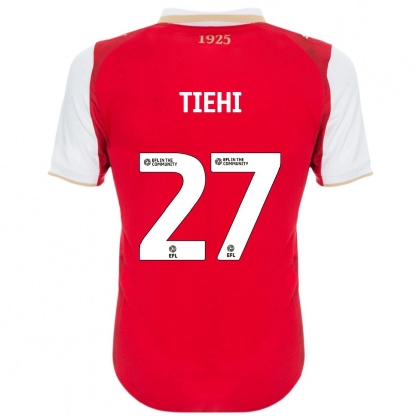 Danxen Homme Maillot Christ Tiehi #27 Rouge Blanc Tenues Domicile 2025/26 T-Shirt