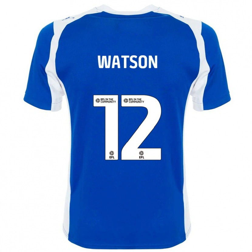 Danxen Homme Maillot Tom Watson #12 Bleu Blanc Tenues Domicile 2025/26 T-Shirt
