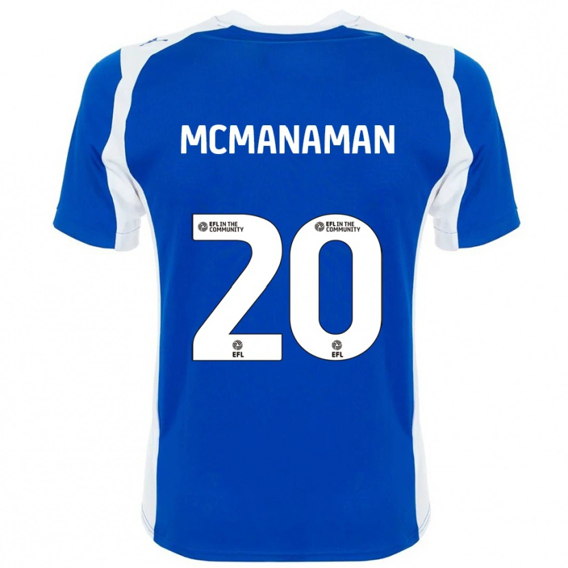 Danxen Homme Maillot Callum Mcmanaman #20 Bleu Blanc Tenues Domicile 2025/26 T-Shirt