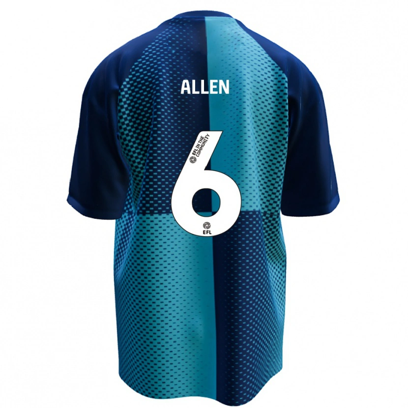 Danxen Homme Maillot Taylor Allen #6 Bleu Bleu Ciel Tenues Domicile 2025/26 T-Shirt