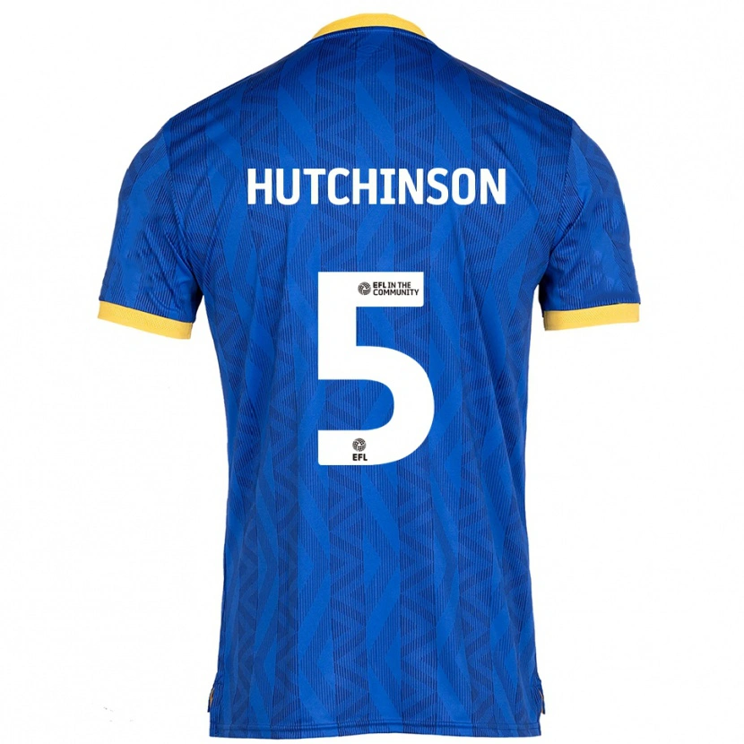 Danxen Homme Maillot Sam Hutchinson #5 Marine Jaune Tenues Domicile 2025/26 T-Shirt