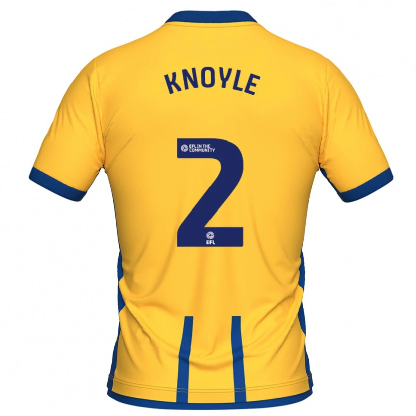 Danxen Homme Maillot Kyle Knoyle #2 Jaune Bleu Tenues Domicile 2025/26 T-Shirt