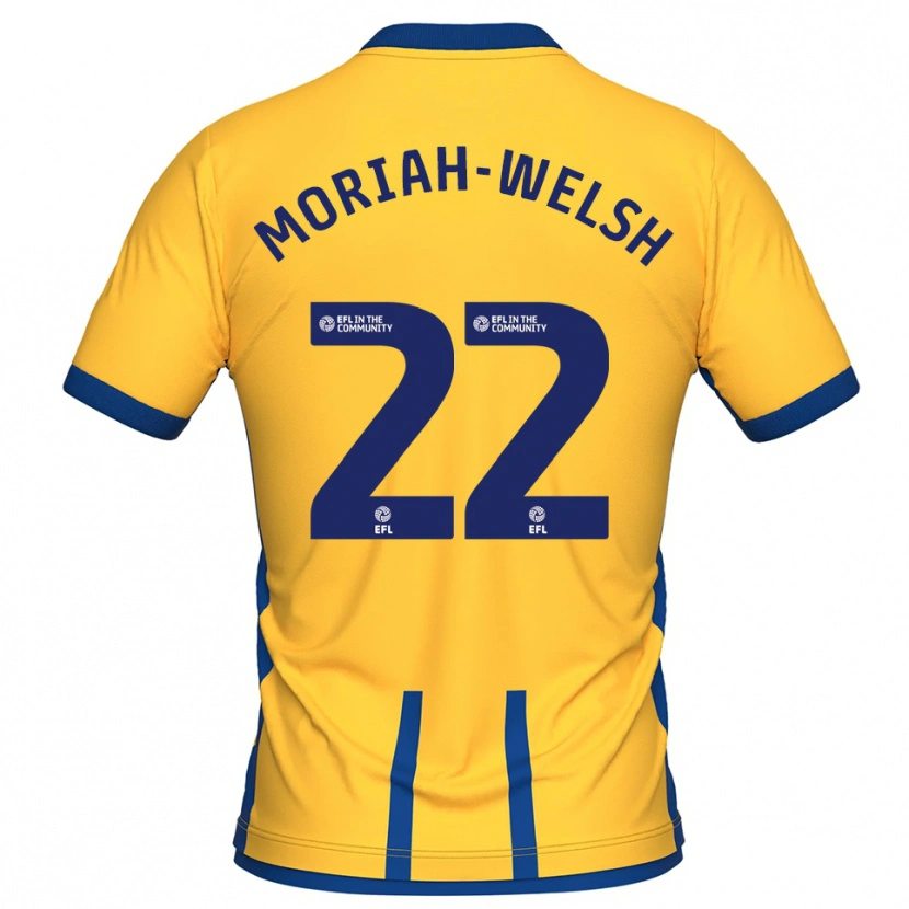 Danxen Homme Maillot Nathan Moriah-Welsh #22 Jaune Bleu Tenues Domicile 2025/26 T-Shirt