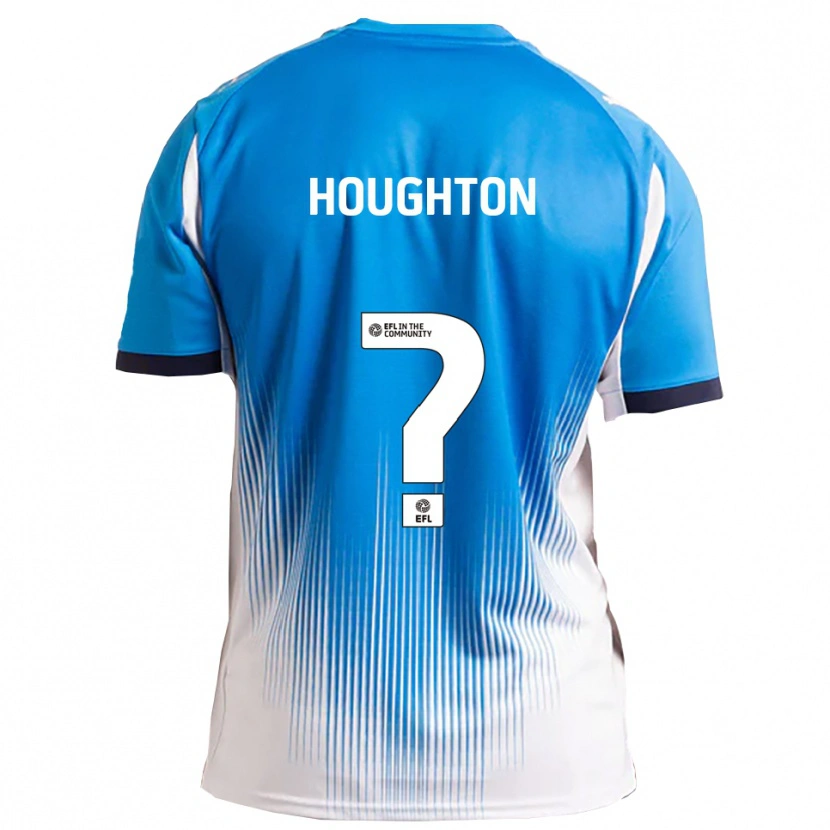 Danxen Homme Maillot Harriet Houghton #0 Bleu Blanc Tenues Domicile 2025/26 T-Shirt