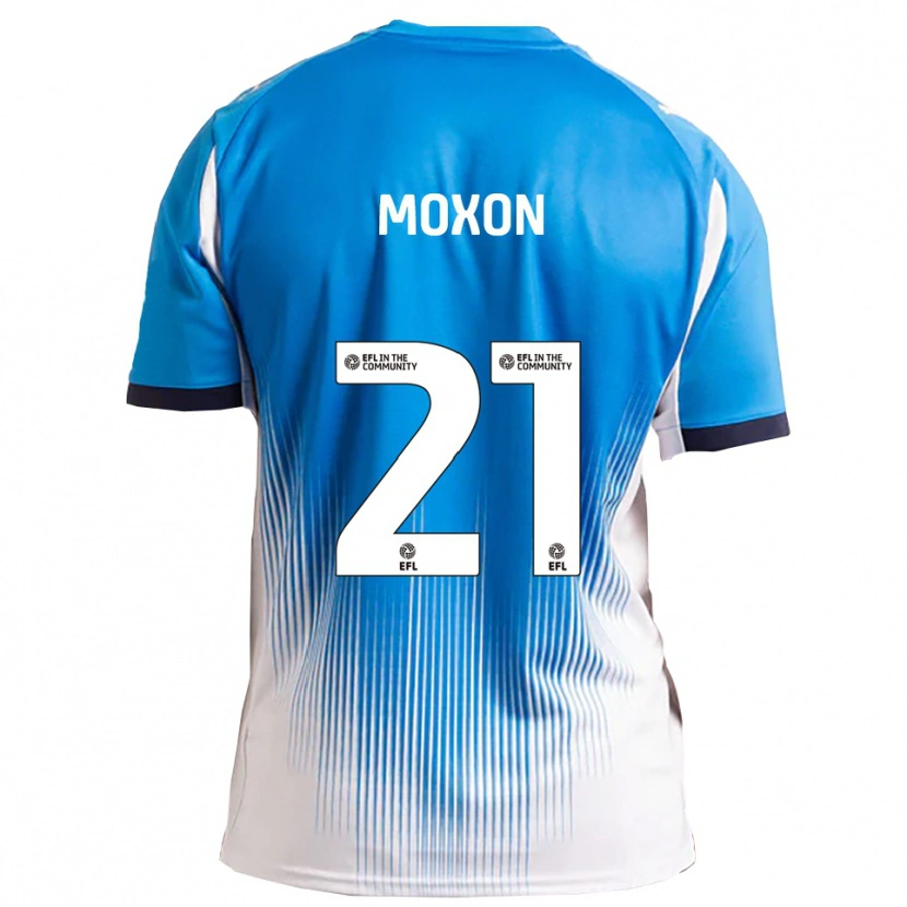 Danxen Homme Maillot Owen Moxon #21 Bleu Blanc Tenues Domicile 2025/26 T-Shirt