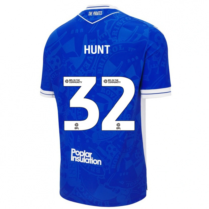 Danxen Homme Maillot Jack Hunt #32 Bleu Blanc Tenues Domicile 2025/26 T-Shirt