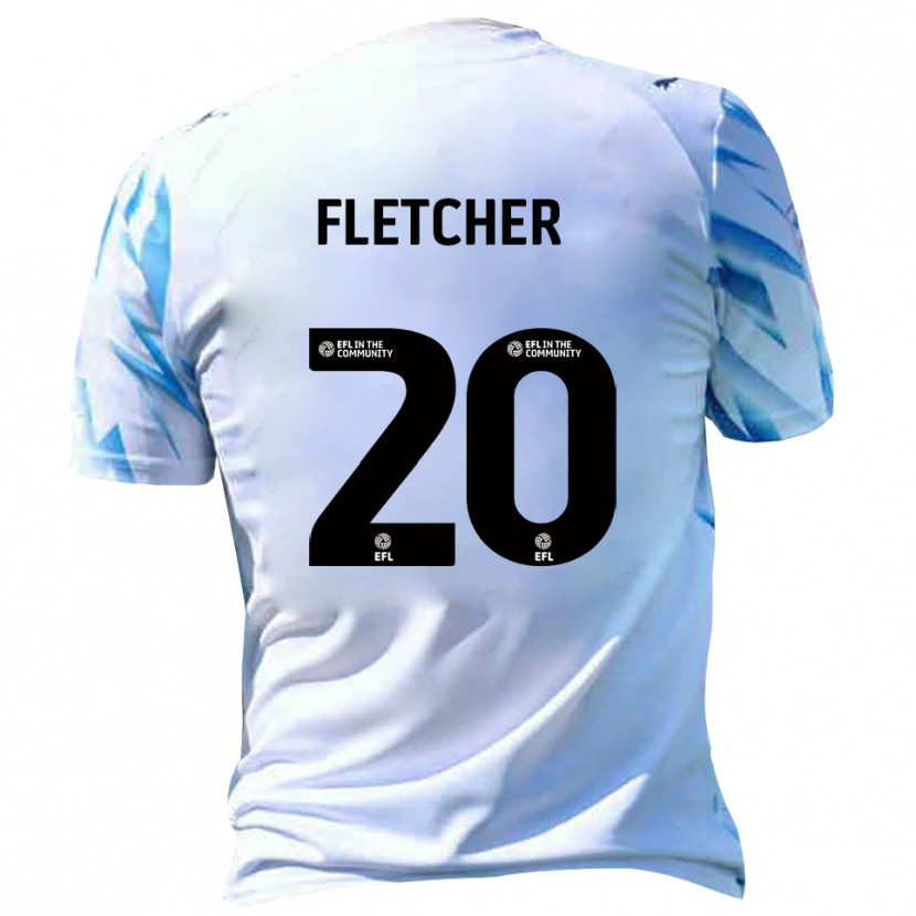 Danxen Homme Maillot Isaac Fletcher #20 Blanc Bleu Ciel Tenues Domicile 2025/26 T-Shirt