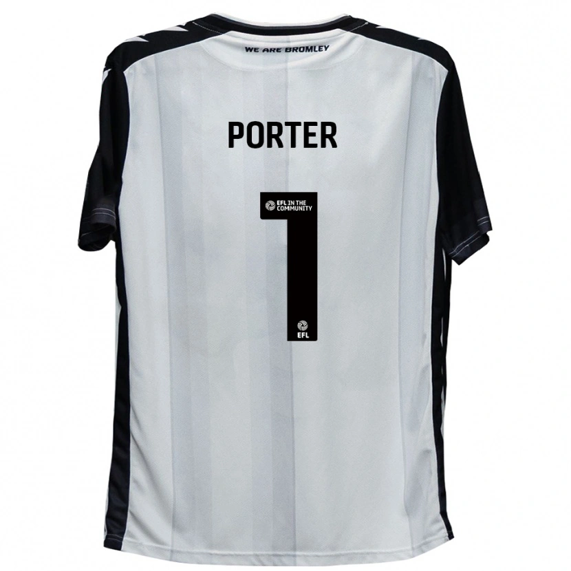 Danxen Homme Maillot George Porter #1 Blanc Noir Tenues Domicile 2025/26 T-Shirt