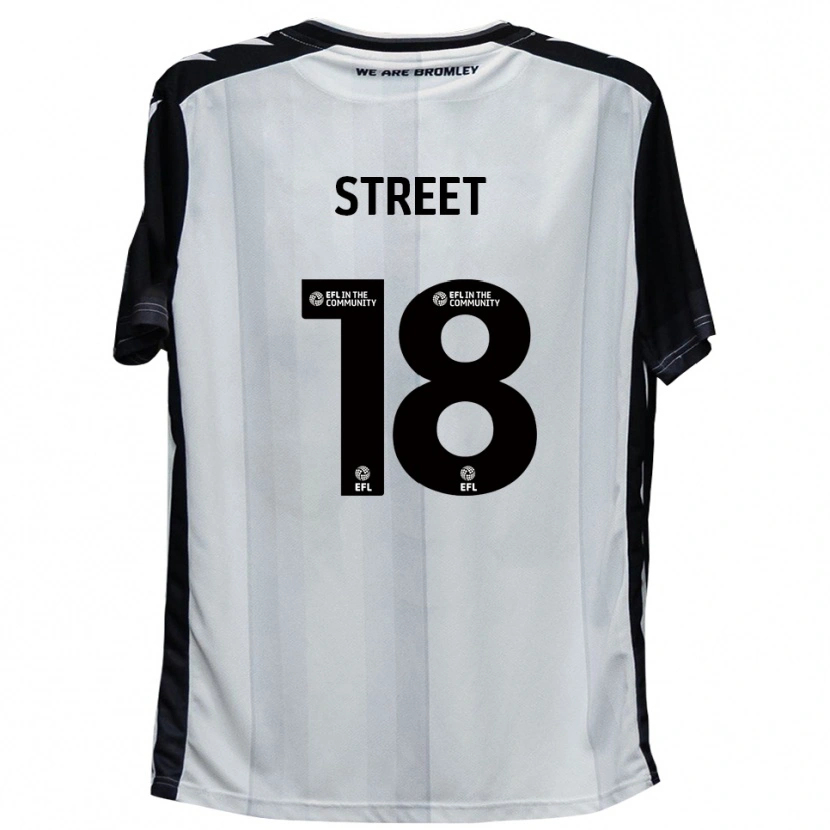 Danxen Homme Maillot Will Street #18 Blanc Noir Tenues Domicile 2025/26 T-Shirt
