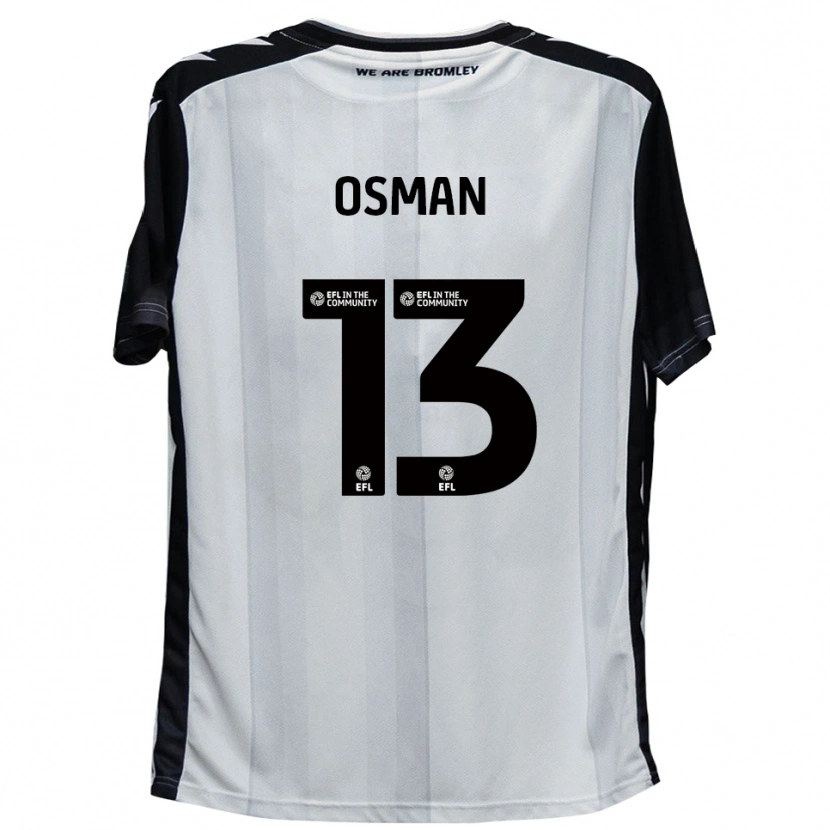 Danxen Homme Maillot Cemal Osman #13 Blanc Noir Tenues Domicile 2025/26 T-Shirt