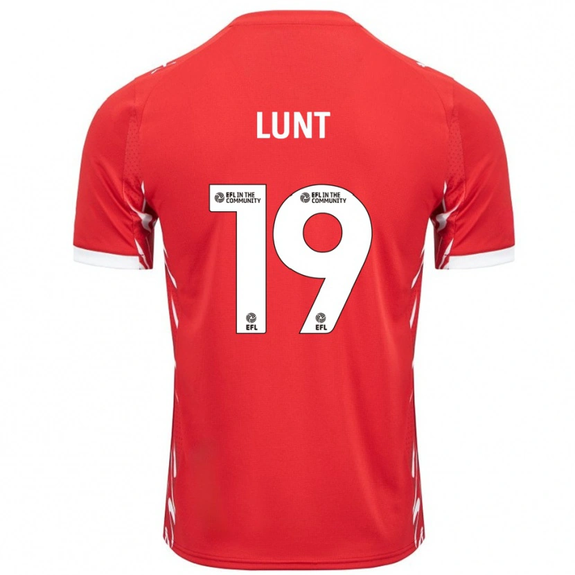 Danxen Homme Maillot Owen Lunt #19 Rouge Blanc Tenues Domicile 2025/26 T-Shirt