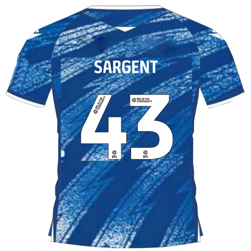Danxen Homme Maillot Stan Sargent #43 Bleu Blanc Tenues Domicile 2025/26 T-Shirt