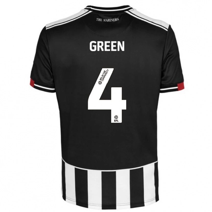 Danxen Homme Maillot Kieran Green #4 Noir Blanc Rouge Tenues Domicile 2025/26 T-Shirt