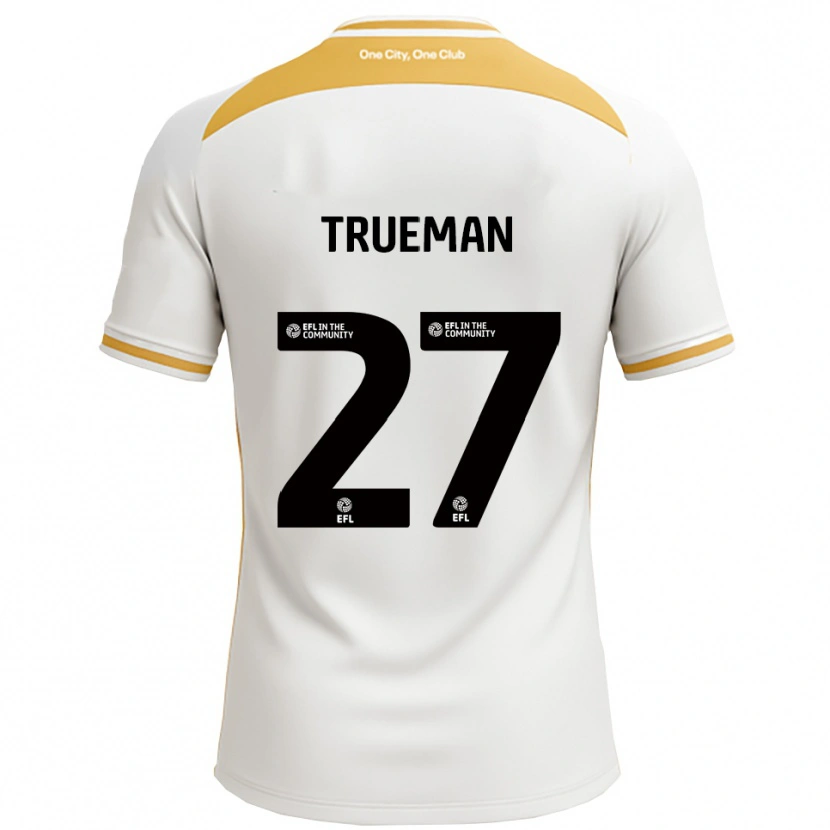 Danxen Homme Maillot Connal Trueman #27 Blanc Or Tenues Domicile 2025/26 T-Shirt