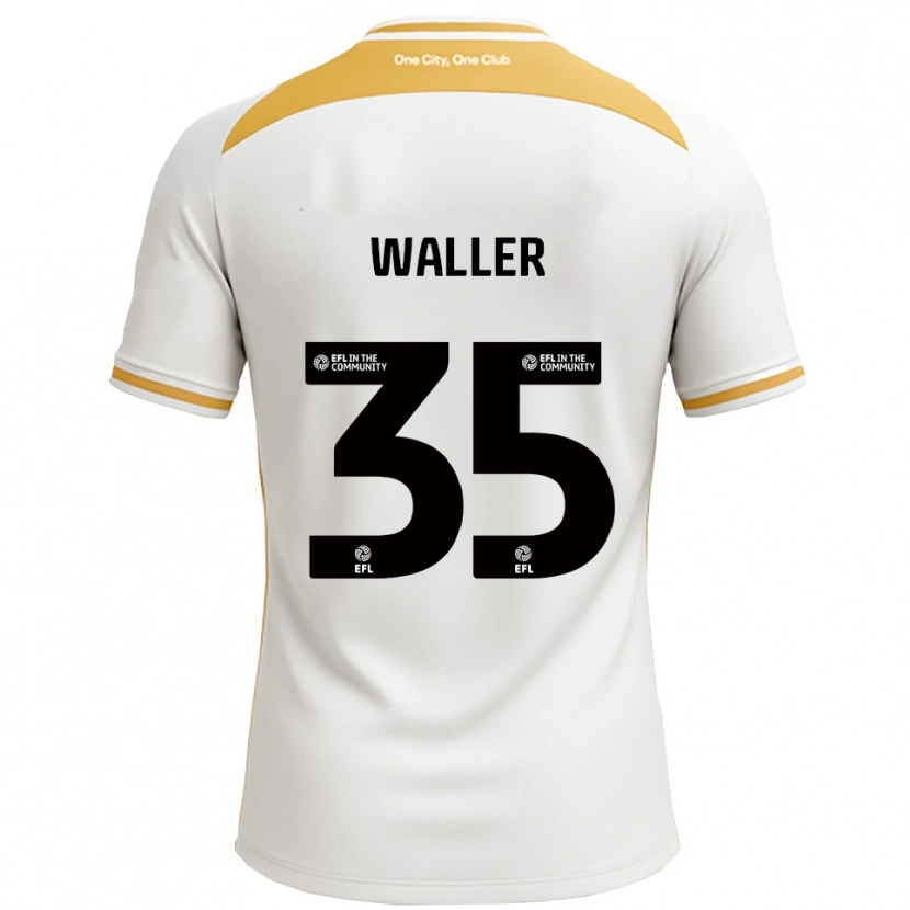 Danxen Homme Maillot Charlie Waller #35 Blanc Or Tenues Domicile 2025/26 T-Shirt
