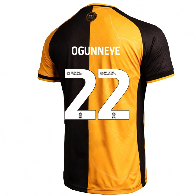 Danxen Homme Maillot Habeeb Ogunneye #22 Jaune Noir Tenues Domicile 2025/26 T-Shirt