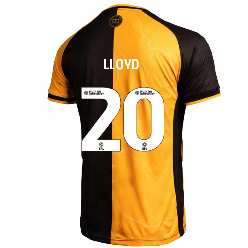 Danxen Homme Maillot Ben Lloyd #20 Jaune Noir Tenues Domicile 2025/26 T-Shirt