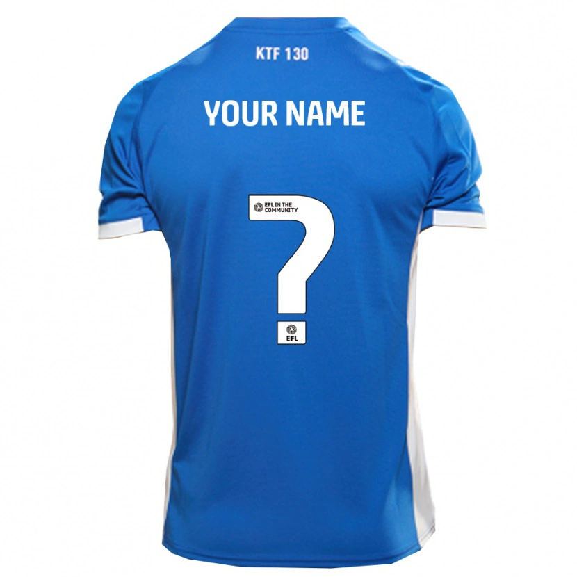 Danxen Homme Maillot Votre Nom #0 Bleu Blanc Tenues Domicile 2025/26 T-Shirt