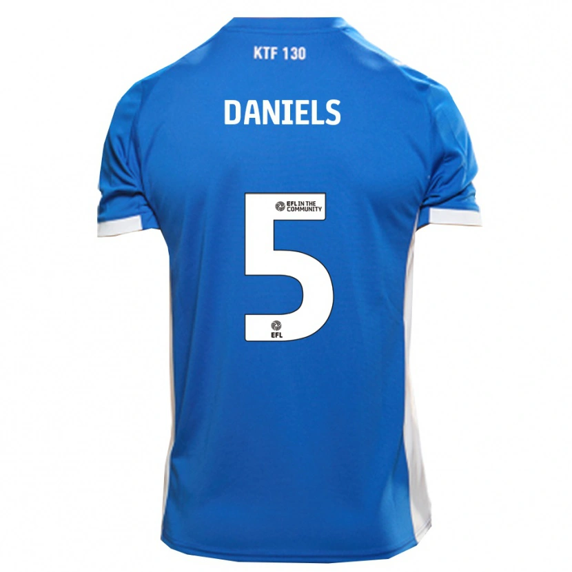 Danxen Homme Maillot Donervon Daniels #5 Bleu Blanc Tenues Domicile 2025/26 T-Shirt