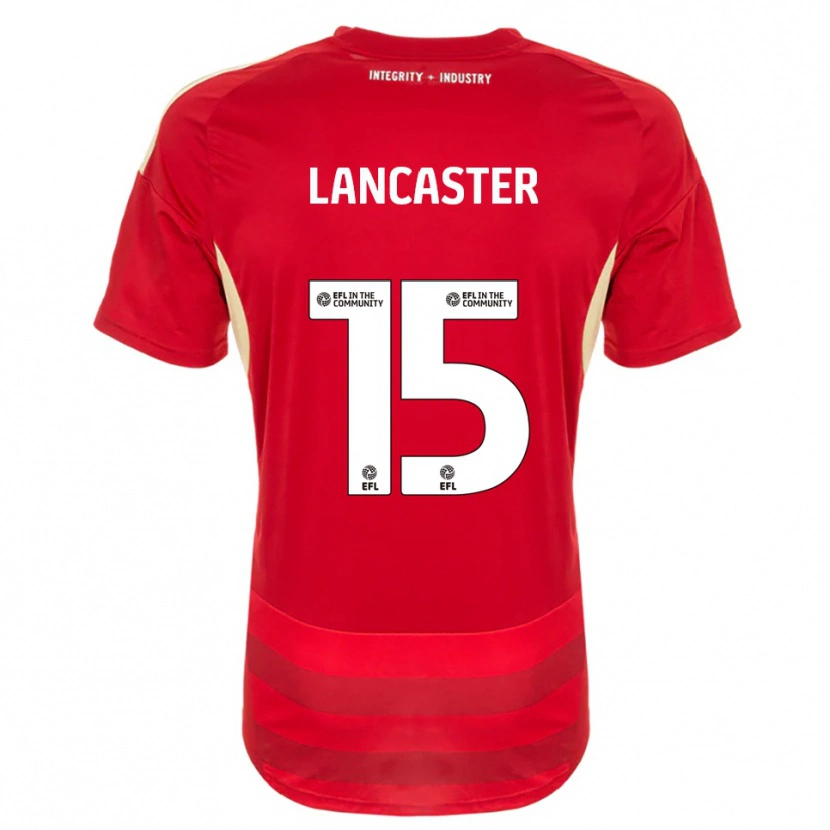 Danxen Homme Maillot Darcy Lancaster #15 Rouge Blanc Tenues Domicile 2025/26 T-Shirt