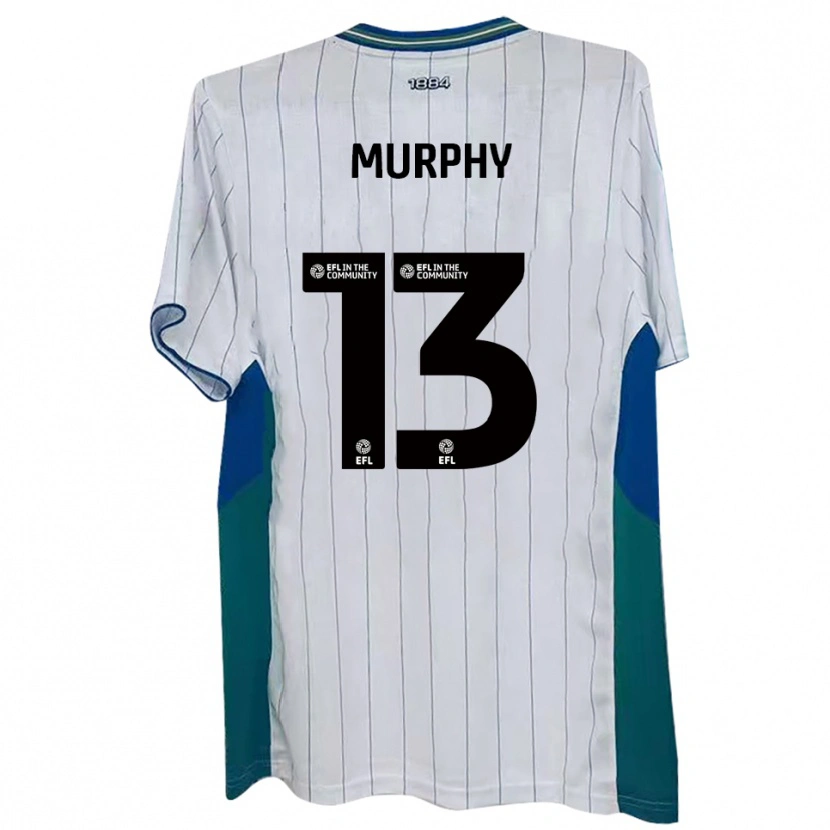 Danxen Homme Maillot Joe Murphy #13 Blanc Vert Bleu Tenues Domicile 2025/26 T-Shirt