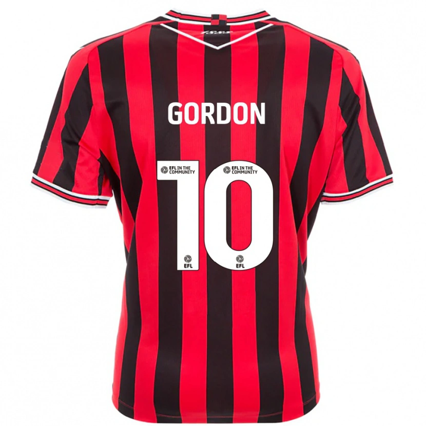 Danxen Homme Maillot Josh Gordon #10 Rouge Noir Tenues Domicile 2025/26 T-Shirt