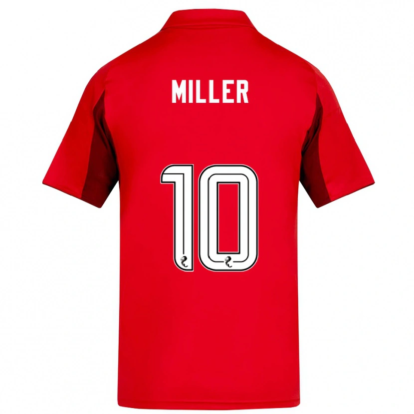 Danxen Homme Maillot Darcie Miller #10 Rouge Bordeaux Tenues Domicile 2025/26 T-Shirt