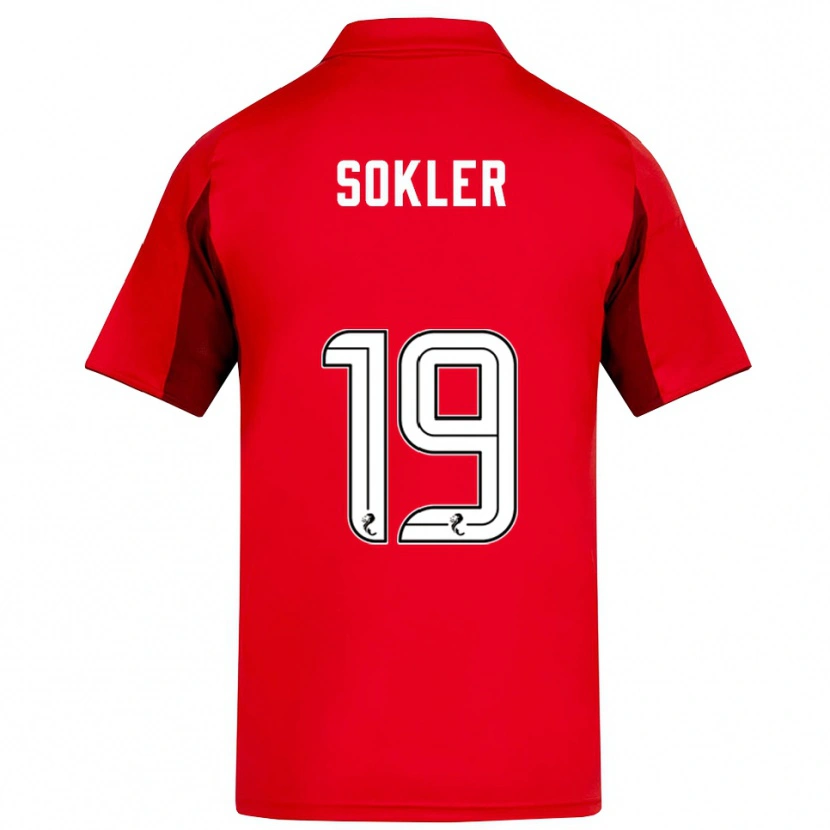 Danxen Homme Maillot Ester Sokler #19 Rouge Bordeaux Tenues Domicile 2025/26 T-Shirt