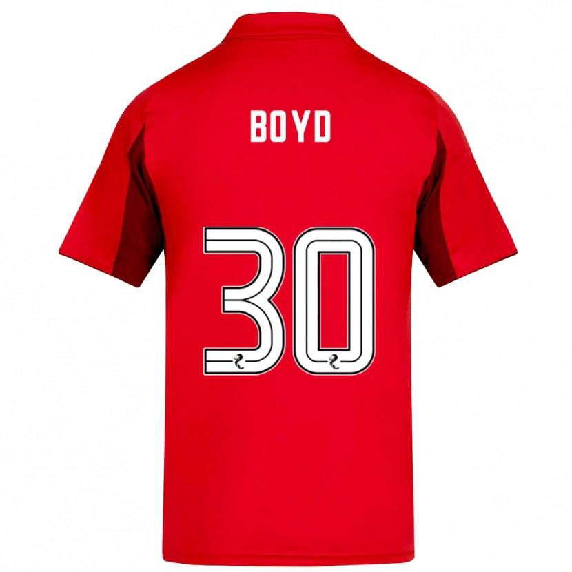 Danxen Homme Maillot Fletcher Boyd #30 Rouge Bordeaux Tenues Domicile 2025/26 T-Shirt