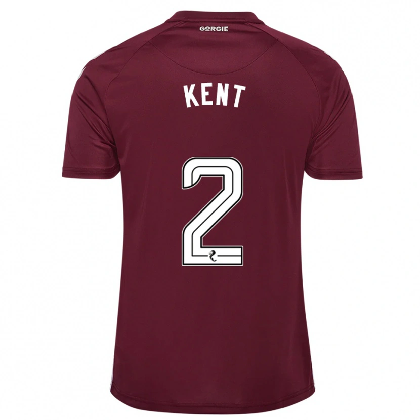 Danxen Homme Maillot Frankie Kent #2 Bordeaux Blanc Tenues Domicile 2025/26 T-Shirt