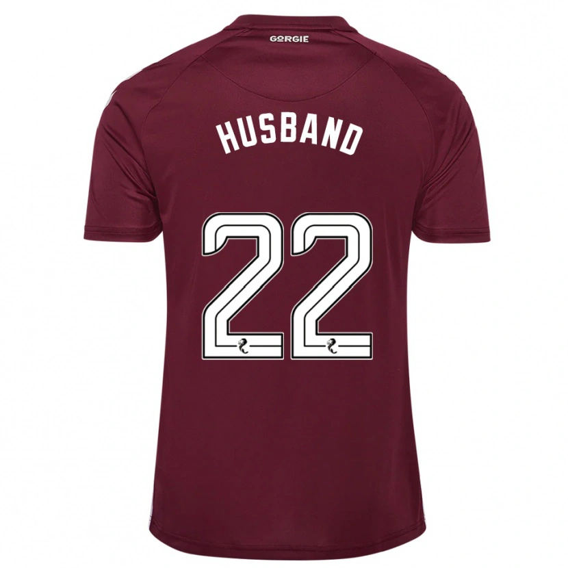 Danxen Homme Maillot Jessica Husband #22 Bordeaux Blanc Tenues Domicile 2025/26 T-Shirt