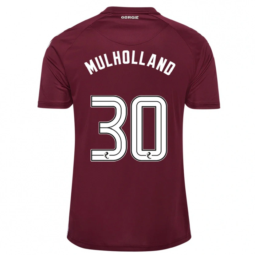 Danxen Homme Maillot James Mulholland #30 Bordeaux Blanc Tenues Domicile 2025/26 T-Shirt