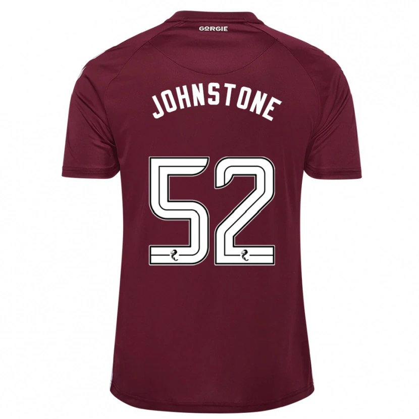 Danxen Homme Maillot Rachael Johnstone #52 Bordeaux Blanc Tenues Domicile 2025/26 T-Shirt