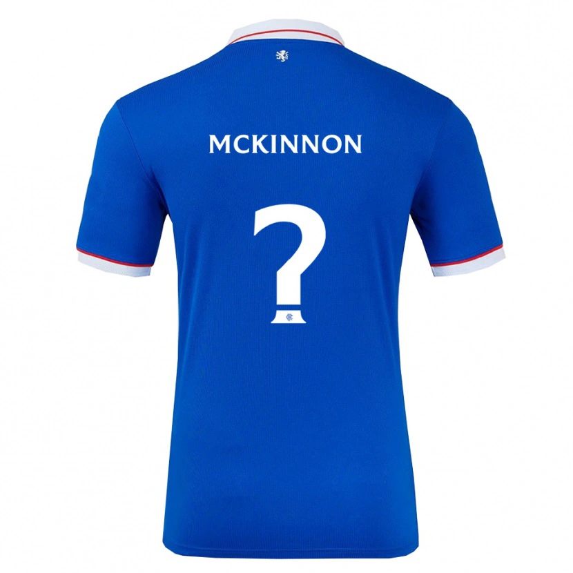 Danxen Homme Maillot Cole Mckinnon #0 Bleu Blanc Tenues Domicile 2025/26 T-Shirt