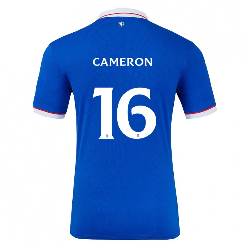 Danxen Homme Maillot Lyall Cameron #16 Bleu Blanc Tenues Domicile 2025/26 T-Shirt
