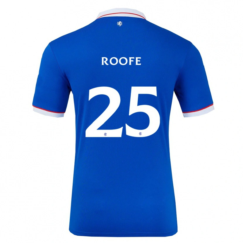 Danxen Homme Maillot Kemar Roofe #25 Bleu Blanc Tenues Domicile 2025/26 T-Shirt