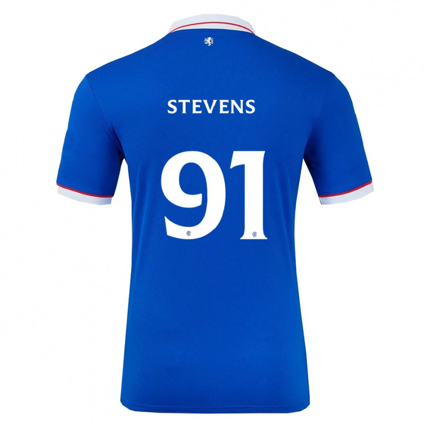 Danxen Homme Maillot Archie Stevens #91 Bleu Blanc Tenues Domicile 2025/26 T-Shirt