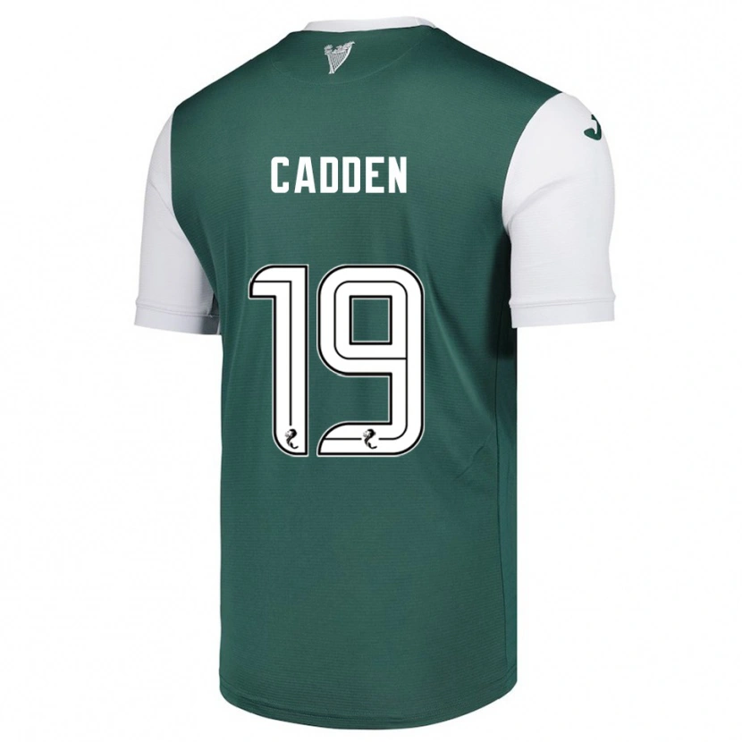 Danxen Homme Maillot Nicky Cadden #19 Vert Blanc Tenues Domicile 2025/26 T-Shirt
